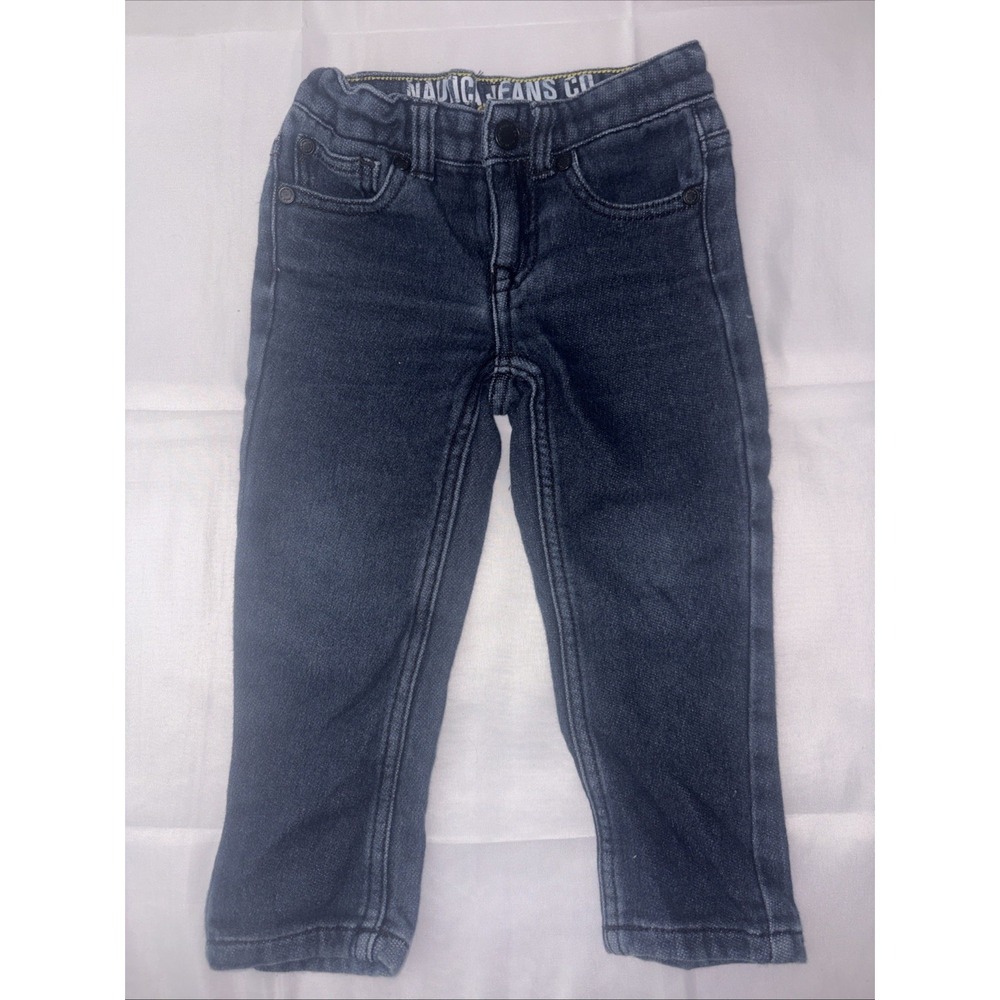 Nautica Adjustable Waist Jeans Blue Ankle Length Toddler Size 2T